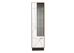 "Гамма 54.01" шкаф-пенал (левый) таксония/белый, ф-ка Олимп 11 816 Р. в Вира Мебель "Гамма 54.01" шкаф-пенал (левый) таксония/белый, ф-ка Олимп