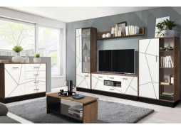 "Гамма 1" модульная гостиная, Таксония/Белый, ф-ка Олимп 52 070 Р. в Вира Мебель "Гамма 1" модульная гостиная, Таксония/Белый, ф-ка Олимп