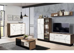 "Гамма 2" модульная гостиная, Таксония/Белый, ф-ка Олимп 36 495 Р. в Вира Мебель "Гамма 2" модульная гостиная, Таксония/Белый, ф-ка Олимп