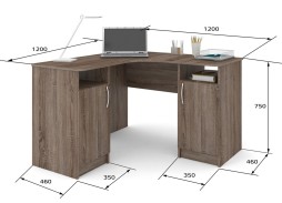 СПУ-3 угловой письменый стол, ЛДСП