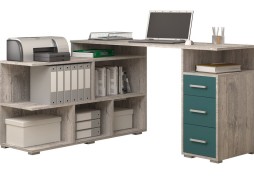 СПУ-9 угловой письменный стол, глянец 15 500 Р. в Вира Мебель СПУ-9 угловой письменный стол, глянец