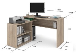 СПУ-10 угловой письменный стол, ЛДСП