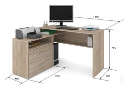 СПУ-12 угловой письменный стол, ЛДСП