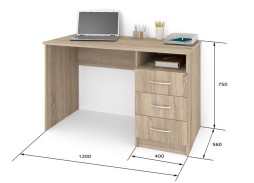 СП-3 письменный стол, глянец 11 500 Р. в Вира Мебель СП-3 письменный стол, глянец