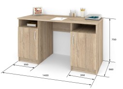 СП-4 письменный стол, глянец 13 200 Р. в Вира Мебель СП-4 письменный стол, глянец