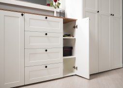 "Остин" комод белый шагрень/дуб вотан, ф-ка "Моби" 19 700 Р. в Вира Мебель "Остин" комод белый шагрень/дуб вотан, ф-ка "Моби"