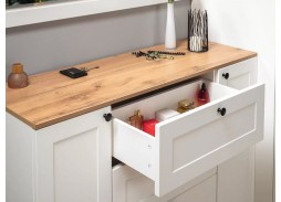 "Остин" комод белый шагрень/дуб вотан, ф-ка "Моби" 19 700 Р. в Вира Мебель "Остин" комод белый шагрень/дуб вотан, ф-ка "Моби"