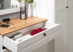 "Остин" прихожая, комплектация 1, белый шагрень/дуб вотан, ф-ка "Моби" 62 400 Р. в Вира Мебель "Остин" прихожая, комплектация 1, белый шагрень/дуб вотан, ф-ка "Моби"