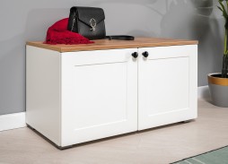 "Остин" прихожая, комплектация 2, белый шагрень/дуб вотан, ф-ка "Моби" 68 200 Р. в Вира Мебель "Остин" прихожая, комплектация 2, белый шагрень/дуб вотан, ф-ка "Моби"