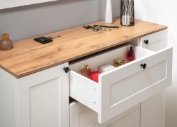 "Остин" прихожая, комплектация 3, белый шагрень/дуб вотан, ф-ка "Моби" 62 200 Р. в Вира Мебель "Остин" прихожая, комплектация 3, белый шагрень/дуб вотан, ф-ка "Моби"