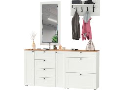 "Остин" комплектация 5, белый шагрень/дуб вотан, ф-ка "Моби" 42 800 Р. в Вира Мебель "Остин" комплектация 5, белый шагрень/дуб вотан, ф-ка "Моби"