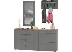 "Остин" комплектация 5, серый графит/дуб вотан, ф-ка "Моби" 42 800 Р. в Вира Мебель "Остин" комплектация 5, серый графит/дуб вотан, ф-ка "Моби"