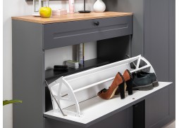 "Остин" комплектация 5, серый графит/дуб вотан, ф-ка "Моби" 42 800 Р. в Вира Мебель "Остин" комплектация 5, серый графит/дуб вотан, ф-ка "Моби"