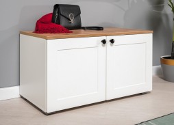 "Остин" прихожая, комплектация 6, белый шагрень/дуб вотан, ф-ка "Моби" 31 100 Р. в Вира Мебель "Остин" прихожая, комплектация 6, белый шагрень/дуб вотан, ф-ка "Моби"