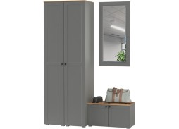 "Остин" прихожая, комплектация 6, серый графит/дуб вотан, ф-ка "Моби"