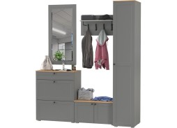 "Остин" прихожая, комплектация 7, серый графит/дуб вотан, ф-ка "Моби"
