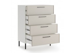 "Николь 8-2" комод Белый/МАТ-04