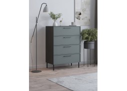 "Николь 8-4" комод Морское дерево карбон К016PW/МАТ-18