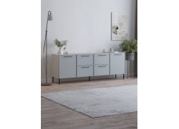 "Николь 10-3" комод ЛДСП Сатин 7045 SU/МДФ МАТ-17