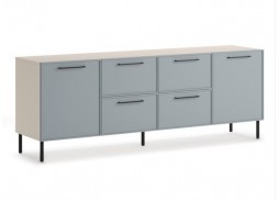 "Николь 10-3" комод ЛДСП Сатин 7045 SU/МДФ МАТ-17