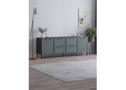 "Николь 10-4" комод Морское дерево карбон К016PW/МАТ-18