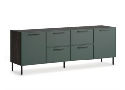 "Николь 10-4" комод Морское дерево карбон К016PW/МАТ-18