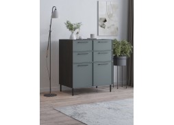 "Николь 14-4" комод ЛДСП Морское дерево карбон К016PW/МАТ-18