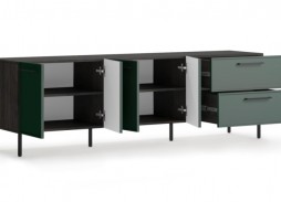 "Николь 15-4" тумба Морское дерево карбон К016PW/МАТ-18