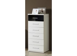 "Михаил-Люкс №9" узкий глянцевый комод