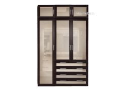 "Комфорт-Люкс 3.4+А" шкаф распашной 18 950 Р. в Вира Мебель "Комфорт-Люкс 3.4+А" шкаф распашной