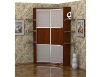 Радиус радиусный шкаф купе (итальянский орех)