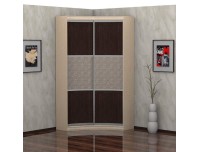 Радиус радиусный шкаф купе (дуб молочный)