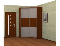 Радион радиусный шкаф купе (итальянский орех)