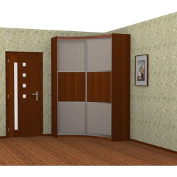  Радион радиусный шкаф купе (итальянский орех)