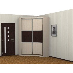  Радион радиусный шкаф купе (дуб молочный)