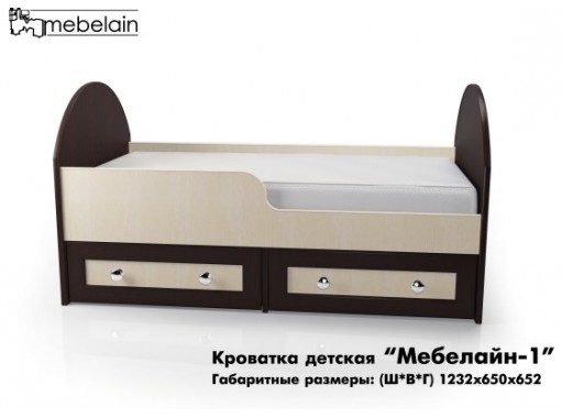 Кроватка детская "Мебелайн 1"