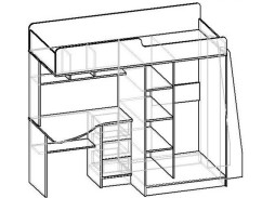 "Мебелайн 3" двухъярусная кровать