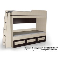 Мебелайн 5 двухъярусная кровать
