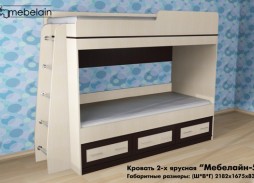 "Мебелайн 3" двухъярусная кровать