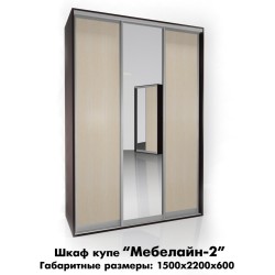 Мебелайн 2 шкаф купе