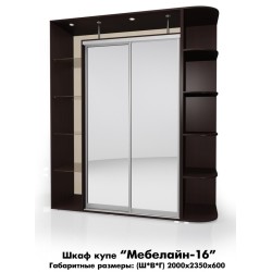 Мебелайн 16 шкаф купе