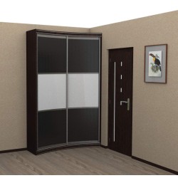 Радуга вогнутый радиусный шкаф купе (450)