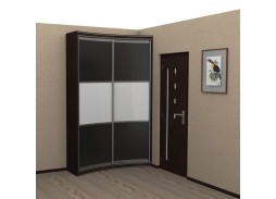 "Радуга" вогнутый радиусный шкаф купе (450)