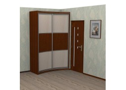 "Радуга" вогнутый радиусный шкаф купе (600)