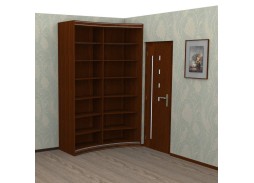 "Радуга" вогнутый радиусный шкаф купе (600)