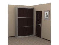 Радуга выпуклый радиусный шкаф купе (450)