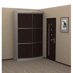 Радуга выпуклый радиусный шкаф купе (450)