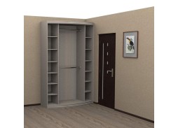 "Радуга" выпуклый радиусный шкаф купе (450)