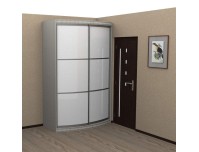 Радуга выпуклый радиусный шкаф купе (600)