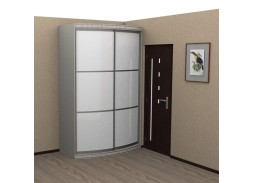 "Радуга" выпуклый радиусный шкаф купе (600)